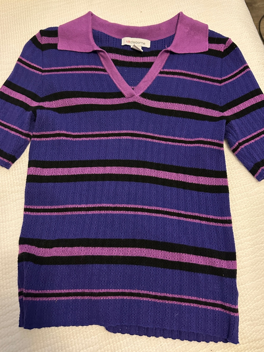 Liz Claiborne striped knit top